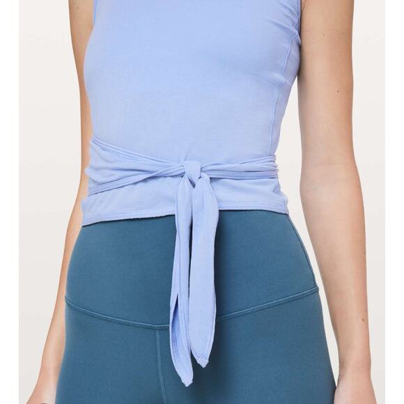 lululemon hydrangea blue its a tie tank - Picture 3 of 3